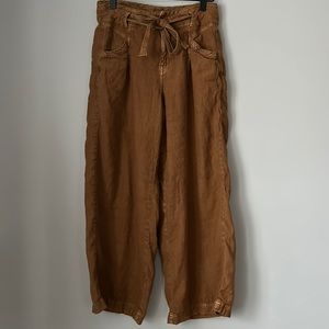 American Eagle Outfitter Linen Paperbag Pants